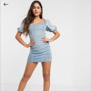 River island mini dress in denim